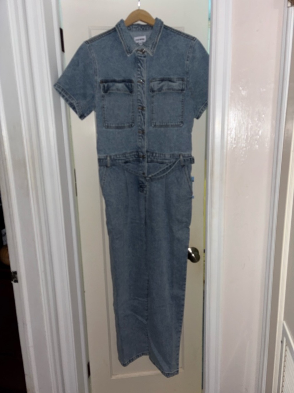 Steve Madden Light Wash Denim Jumpsuit - Picture 2 of 6
